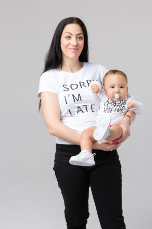 Sorry we're late (White)