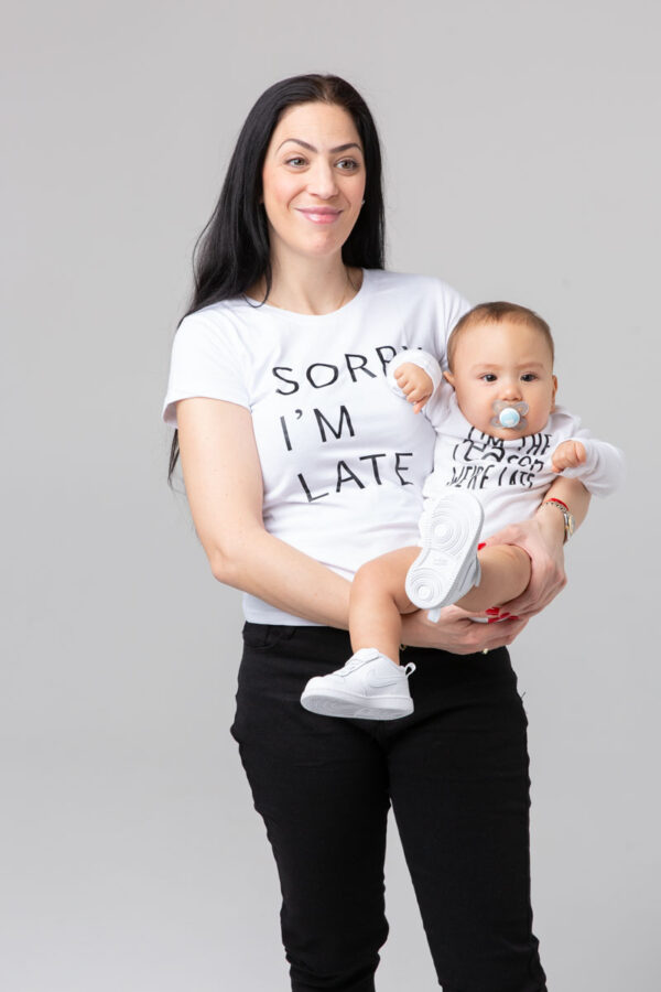 Sorry we're late (White)