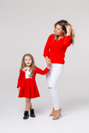 Mummy&me matching in red