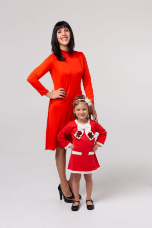 me&minime in red dress