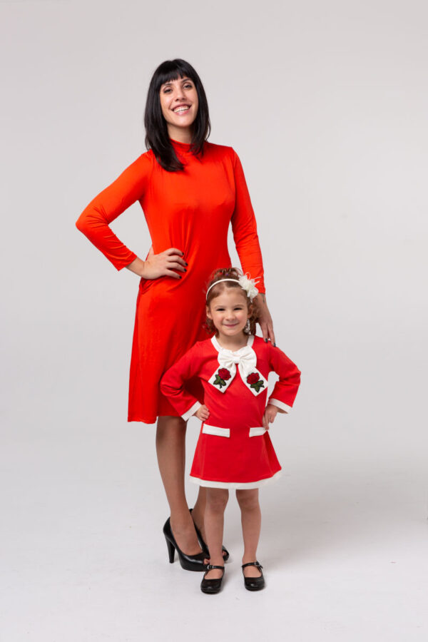 me&minime in red dress