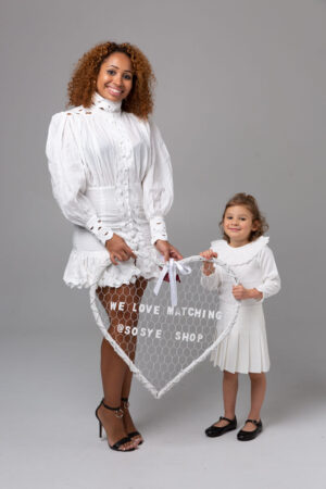 Me&minime in white fluffy